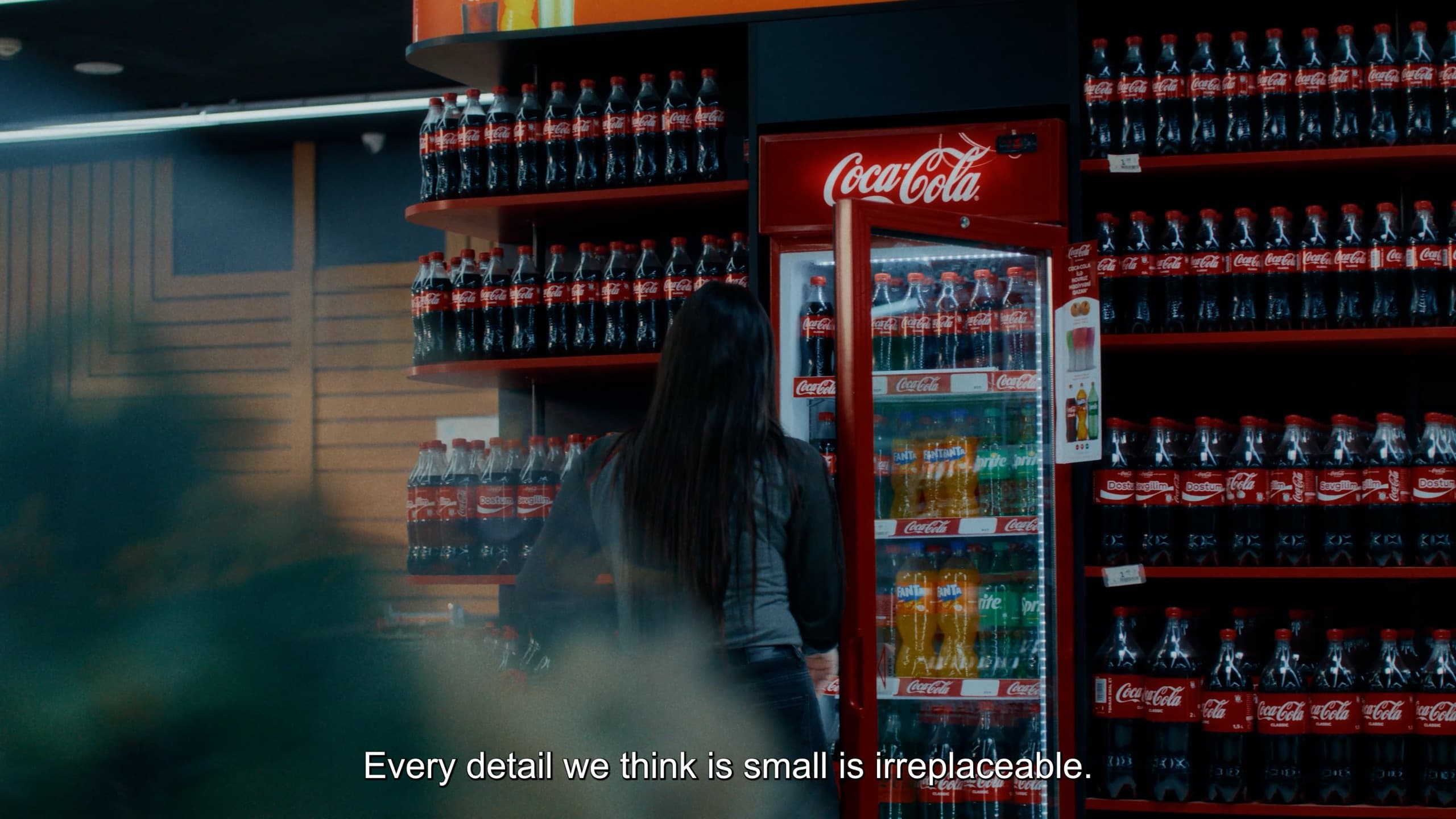 Рекламный кадр Coca-Cola — деталь бутылки